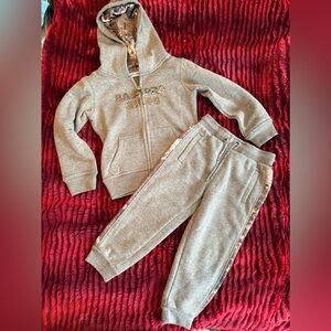 Bass Pro Shops Gray with Camo Toddler Jogger Set